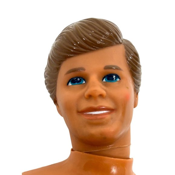 Ken Doll 1968 Mattel Mexico Brown Plastic Hair Blue Eyes Swivel Waist - Picture 4 of 15